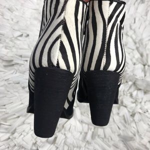 zebra print booties